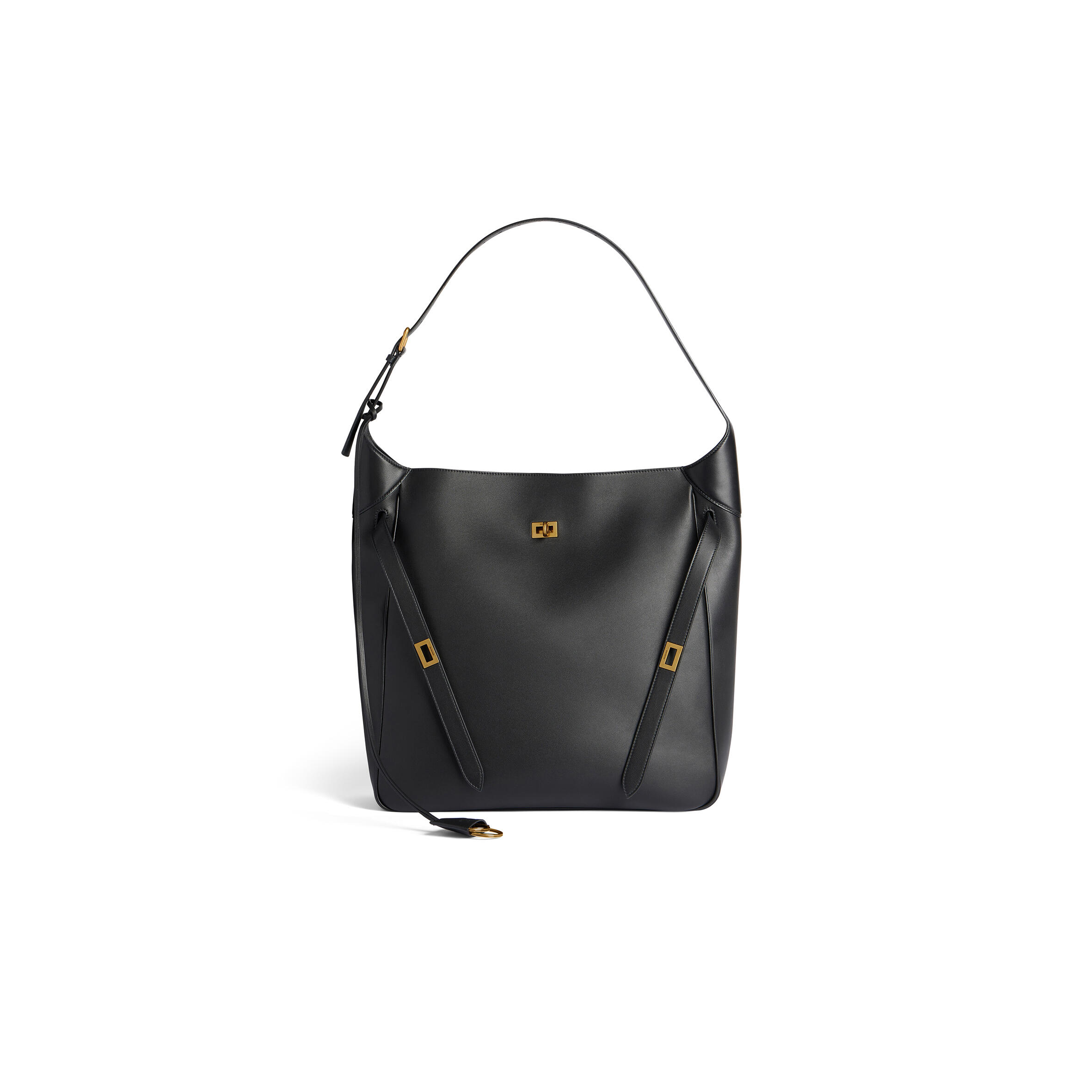 BALENAIAGA WOMEN''S BEL AIR HOBO BAG LARGE IN BLACK 8057582ABAV1000 (43.9*39.8*14.9cm)